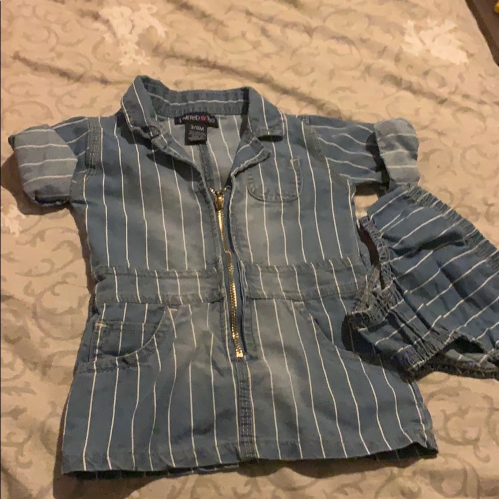 Striped jean dress !!!
